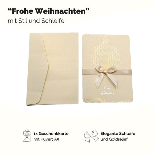 Geschenkkarte "Frohe Weihnachten" A5