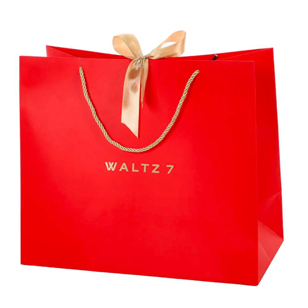Geschenktasche mit Goldschleife