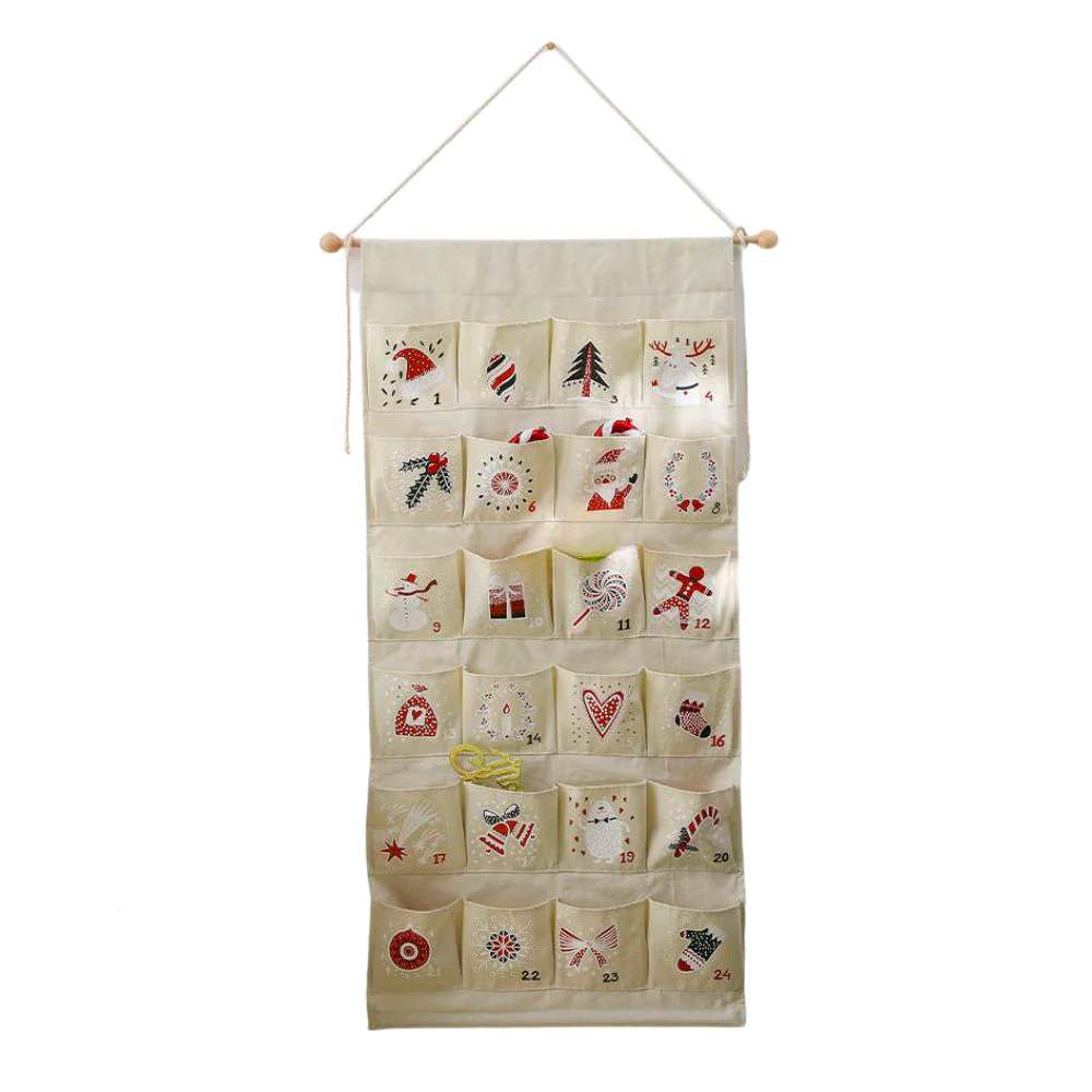 Bio-Adventskalender XXL aus Leinen
