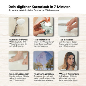 Shower wellness bestseller set with 16 shower bombs for advent calendar filling 
