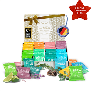 Set benessere doccia di lusso - box mensile con 32 bombe da doccia