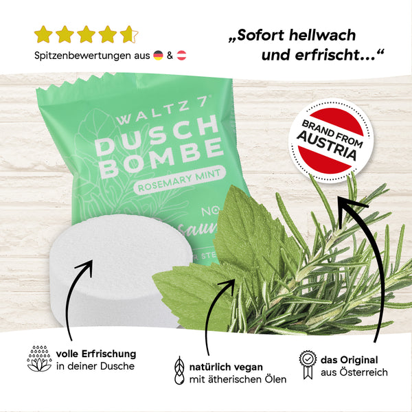 Duschbombe Rosmarin-Mint