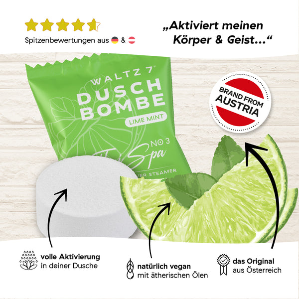 Duschbombe Limette-Mint