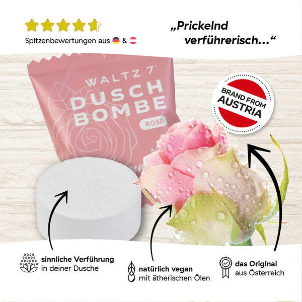 Duschbombe Rose