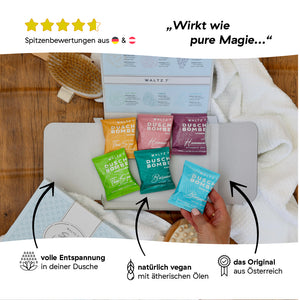 Duschwellness Probierset mit 6 Duschbomben