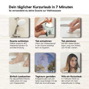 Duschwellness Probierset mit 6 Duschbomben