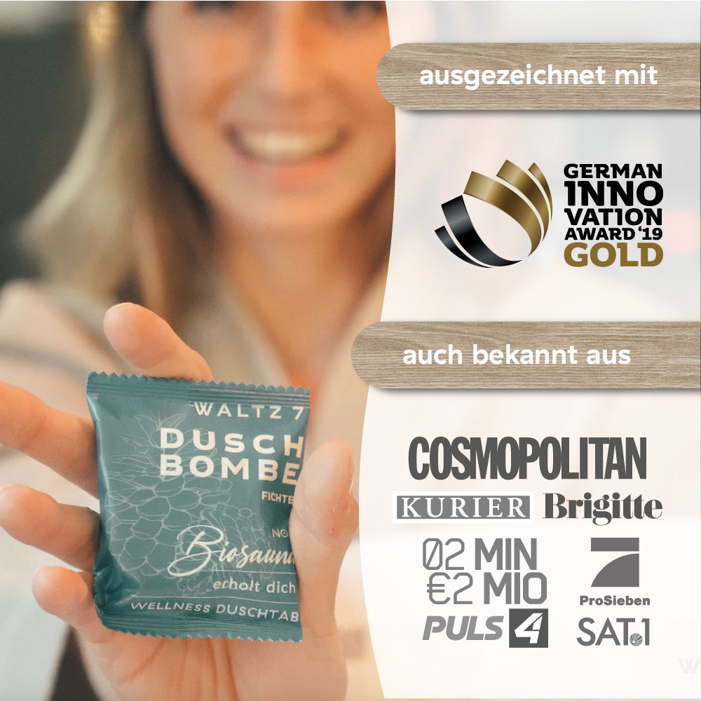 Entspannungs-Box mit 16 Duschbomben Lavendel